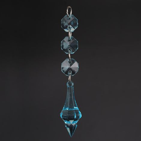 Boule acrylique transparente ronde, pendentif décoratif DIY, perle à suspendre, ornement artisanal, accessoire de décoration (O) (1/5)
