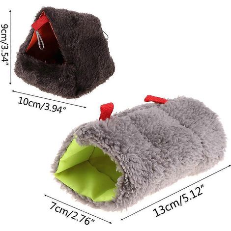 Hamac douillet pour hamster, cage pour petits animaux, lavable, chaud et suspendu, nid douillet pour chinchilla, perroquet, cochon d'Inde et rat. (1/4)