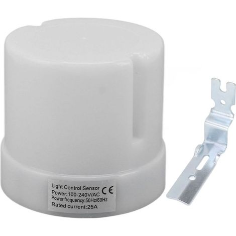 Interrupteur à Photocellule Outdoor avec Prise Twist Lock pour Contrôle Photodétecteur du Crépuscule à l'Aube - ABS, 100‑240V, 30A (1/4)