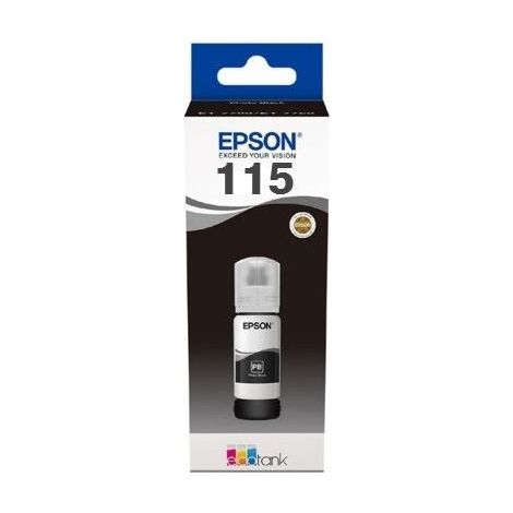 Epson 115 EcoTank (C13T07C14A) Tintenflasche zum Nachfüllen, Schwarz