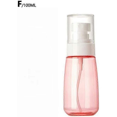 Flacons vaporisateurs vides modernes en plastique transparent de 30 ml/60 ml pour parfum et alcool. Fiables et faciles à utiliser. Roses, 100 ml.