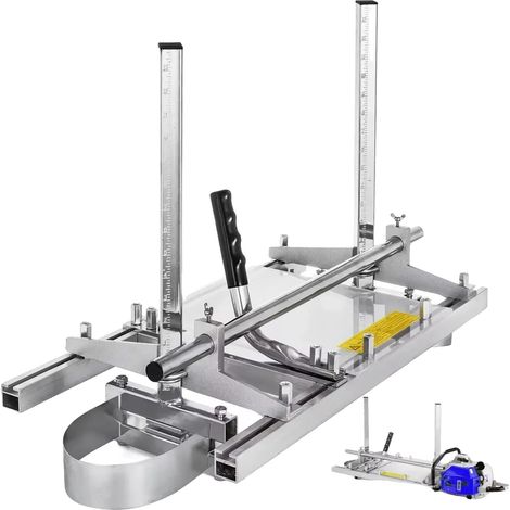 Motosega, compatibile con barre da 14 a 24 pollici, spessore di taglio da 1/2" a 13", altezza regolabile da 0 a 14 pollici, peso del prodotto 14,2 libbre, ideale per proprietari di casa e carpentieri. (1/5)