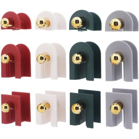 Sollbry Lot de 12 crochets auto-adhésifs, très résistants, crochets muraux adhésifs, pour la maison, la salle de bain, le bureau, pas besoin de colle (1/5)