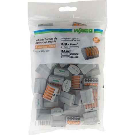 Lot De 4 Bornes Automatiques, 6 Mm² Pour Rigide Et Souple Zenitech