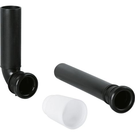 Grohe Spülrohr, 180x70mm, 300mm Verlängerung, Kunststoff, Schwarz, 37099K00 (1/3)