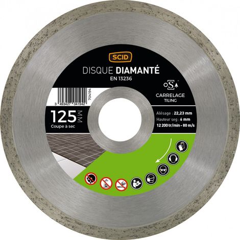 Disco para azulejos universal 125 22,23