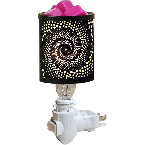 Eisen-Aromatherapie-Wachsschmelzlampe, kleine Wandmontage, Wachsblock, Aromadiffusor, Wirbellampe, US-Stecker (1/5)