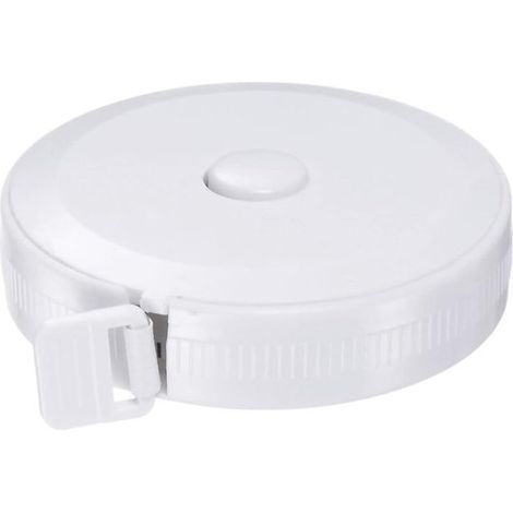 Cinta métrica mini de 2 m, redonda, flexible, de 78 pulgadas, multifuncional, portátil, mediciones/medición/tejidos/manualidades, blanca (1/5)