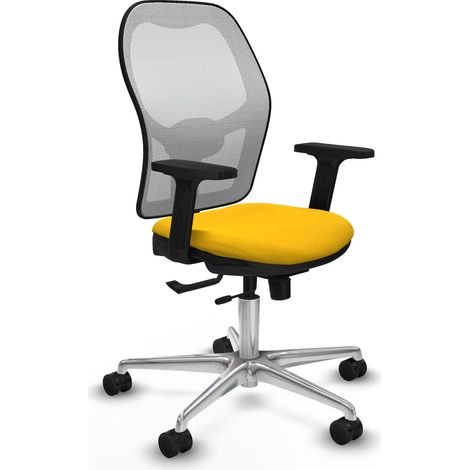Chaise de bureau piqueras y crespo Jorquera blanc maille confortable (1/2)