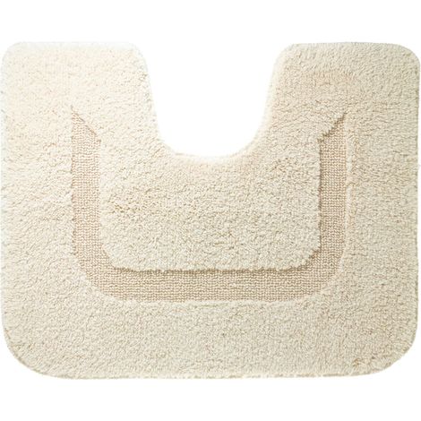 Tapis de Contour WC, Coton, 45 x 60 cm, Naturel (1/3)