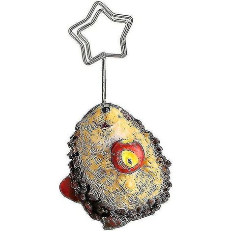 Originelles Visitenkartenetui in Tierform mit Fotoclip und Nummernhalter, ideal fürs Büro oder als Dekoration. Kleiner Igel. (1/5)