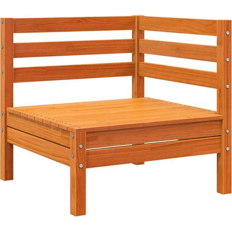 Maison Exclusive - Garten-Ecksofa Wachsbraun Massivholz Kiefer (1/5)