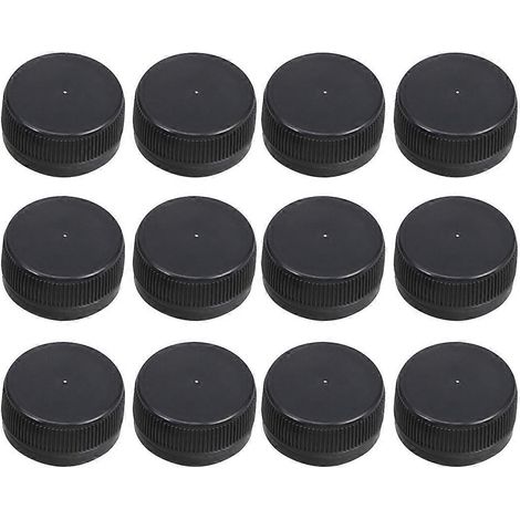 100 bouchons colorés pour bouteilles d'eau de source (noir)-3.00X3.00X1.70CM-Black