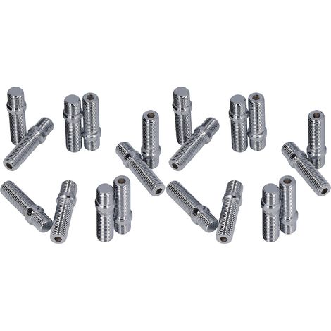 Lot de 20 goujons de conversion de roue, longueur 50 mm, tige de 33 mm, adaptateur de vis de roue de remplacement pour Mercedes-Benz M12x1,5 vers M12x1,5 (1/5)