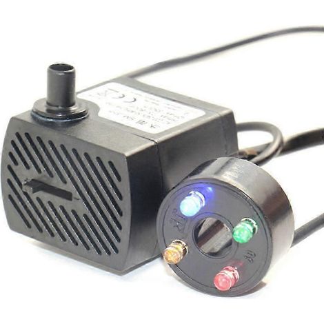 Pompe à eau pour fontaine avec éclairage LED (1/5)
