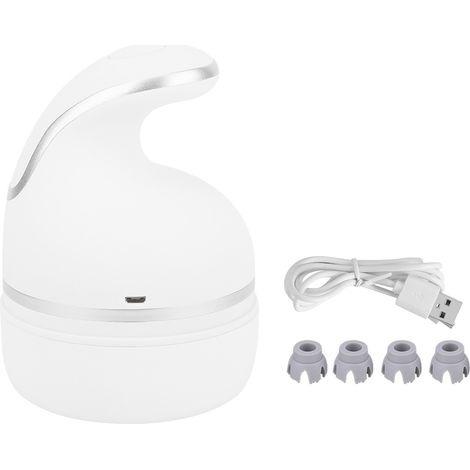 Automatisches Katzenmassagegerät mit USB-Ladefunktion – Intelligentes 3D-Haustiermassagegerät (Weiß) (1/5)