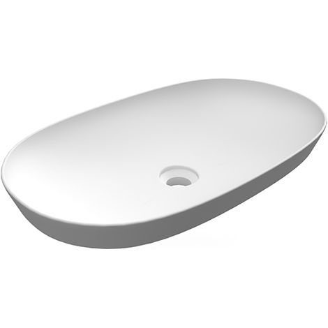 Lavabo incasso ovale allungato Rak Ceramics Bianco (1/5)