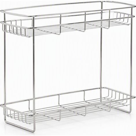 Étagère de rangement en inox, grande taille 30 × 10,2 × 23,5 cm — support multi-usage pour cuisine et salle de bain (1/5)
