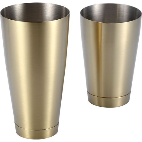 Robuster und langlebiger Cocktailshaker aus Edelstahl, Bar- und Küchenutensil (Gold-Titan) (1/5)