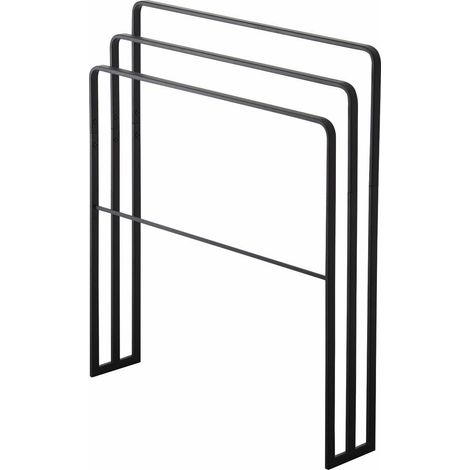 Yamazaki Tower Handtuchhalter schwarz 70x81 cm