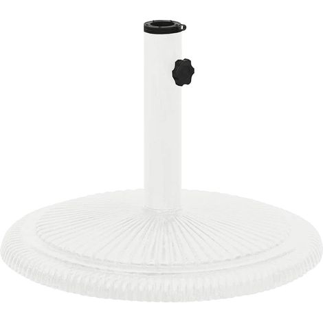 Maison Exclusive - Sonnenschirmständer Weiß 45x45x30 cm Gusseisen