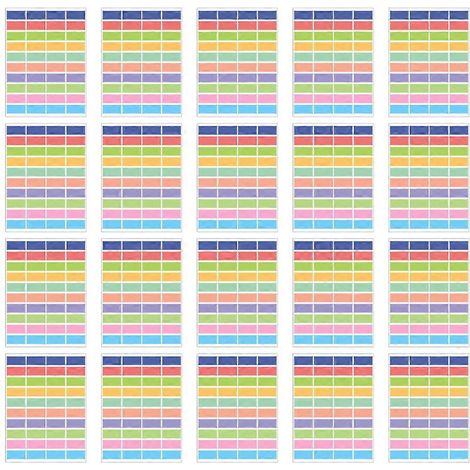 20 feuilles d'autocollants colorés à imprimer, étiquettes nominatives, autocollants amovibles, étiquettes autocollantes colorées-3X1.2CM