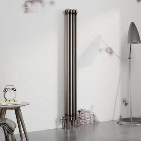 Warmehaus Traditional Radiator Raw Metal 1800x200mm Four Column (1/5)