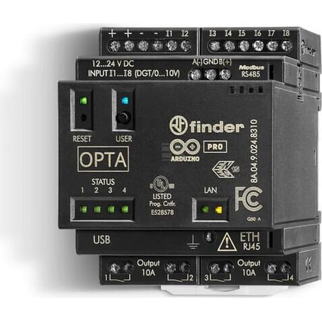 Programmable Logic relay 8 inputs/4 outputs 12..24V DC FINDER 8A0490248310