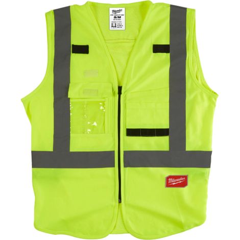 Milwaukie 4932471890 High Visibility Vest, Yellow - size L/XL (1/5)