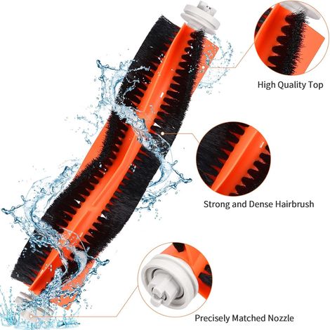 Kit d'accessoires pour Xiaomi Mi Robot Aspirateur, rechange accessoires kit Entretien pour Xiaomi Roborock S5 S50 S51 S55 S6 S6 MAXV avec Accessoires 1 Brosse Principale, 3 filtres, 12noyaux d'eau (1/5)
