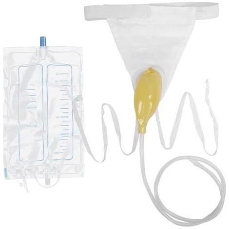 Tube urinoir 1000 ml Cathéter externe urinoir portable Cathéter masculin Sac de collecte pour homme Sac de collecte pour urinoir (1/5)