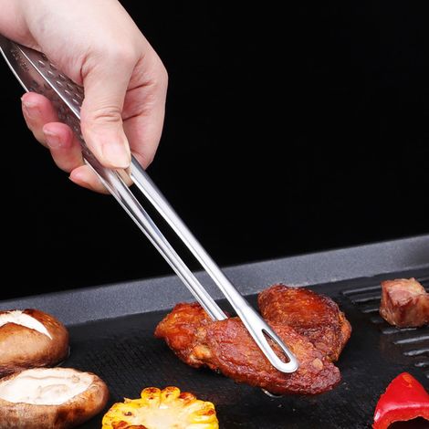 Pince À Grillade - Acier Inoxydable - Pour Barbecue Coréen Buffet Plats De Viande - 1 Pièce (1/5)