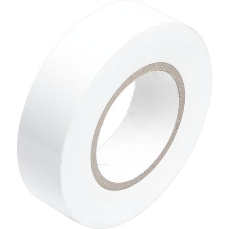 Ruban isolant résistant, auto-adhésif, blanc 19 mm x 10 m Vorstahl (1/3)