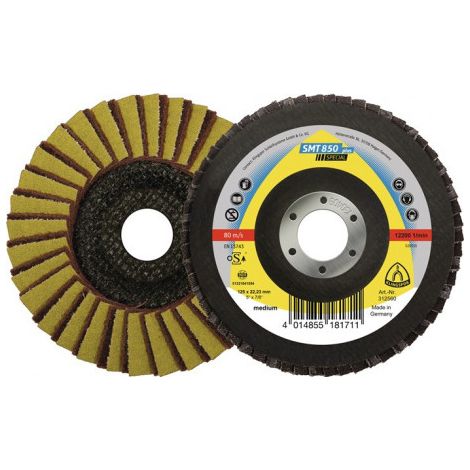 Disque à lamelles SMT 850 Kombi D. 115 mm granulation 80 conique INOX corindon z (Par 5)