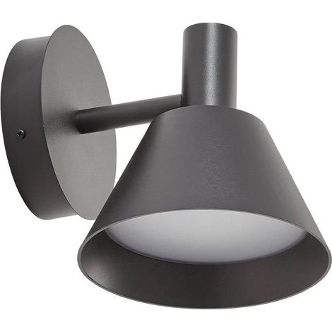 LED-vägglampa utomhus "Tabena" aus aluminium / grå / zink von Lucande