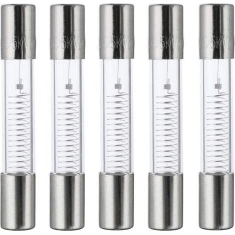 800mA 5KV 6x40mm High Voltage Microwave Oven Protection Fuses Fast Fuse 0.8A 5000V Glass Tube Fuse (Pack of 5pcs)