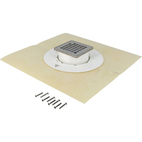 Kit grille pour siphon PMR pour revêtement plastique - Nicoll (1/4)