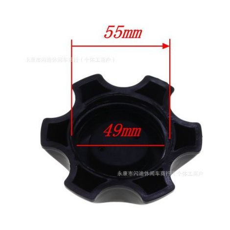 Small Apollo 49mm plastic fuel cap with eagle motif for off-road motorcycles (1/4)