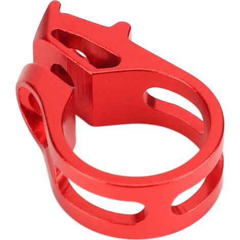 Collier de serrage pour manette de dérailleur de vélo en alliage d'aluminium antidérapant et résistant à l'usure, compatible SRAM X7 X9 X0 XX XO1 XX1 (rouge) (1/5)