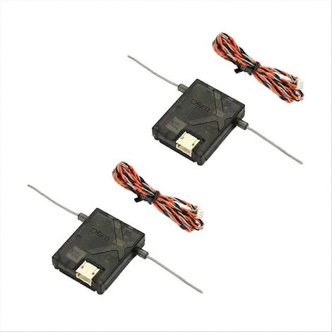 2-teiliger DSMX-Satellitenempfänger für AR6210 AR8000 AR9020 AR12120, umfassende Kompatibilität mit Spektrum-Sendern, drahtloses Empfängermodul, robustes und leichtes RC-Zubehör, ideal für Modellbau u