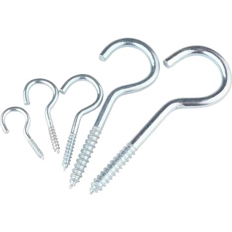 100 crochets à vis - zinc - pour suspension et rangement (1/5)