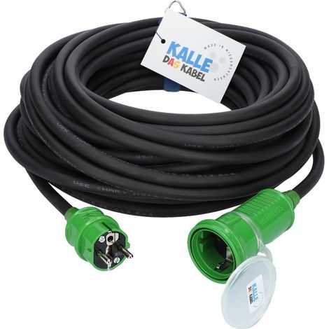 Kalle Verlängerungskabel Schuko Colour 2,5mm² grün IP44 30 Meter (1/5)