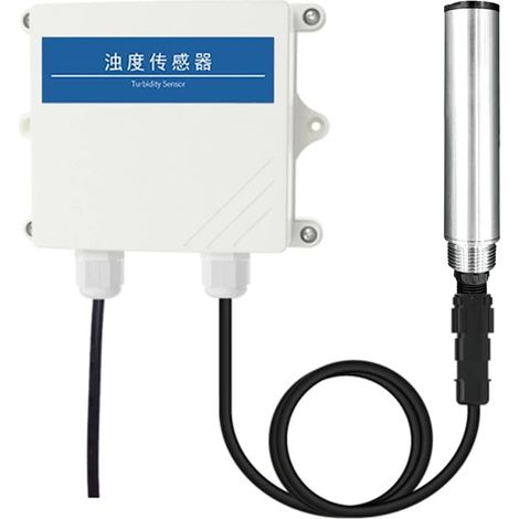 Water Turbidity Sensors Industrial Sludge Concentration Meters Sewage Suspended Solids Turbidity Meters Liquid Analyzers(0-50NTU 0-10V SS) (1/5)
