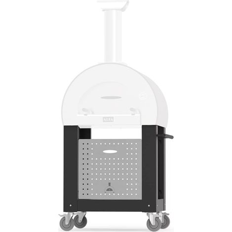 Base per Forno a Legna per Pizza da Esterno 5 Minuti con Ruote Alfa Forni - Colore: Black (1/2)
