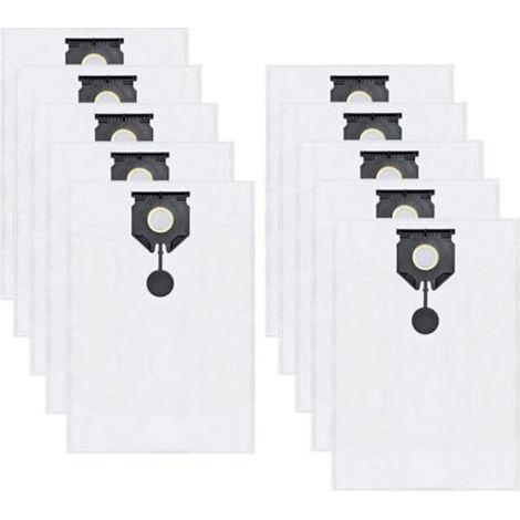 [NEVER USED] Dust bag accessories for Kärcher NT 30/1 Ap Te L, NT 30/1 Ap L, NT 30/1 Tact L, NT 30/1 Tact Te L 30 L wet/dry vacuum cleaners. Replacement vacuum cleaner bags (10 pieces)