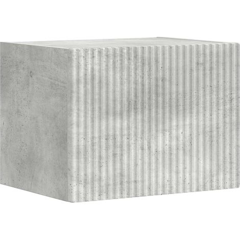 Mueble TV de pared moderno almacenamiento eficiente 60 x 31 x 29 cm estilo minimalista de madera noble hormigón 020054875 (1/5)