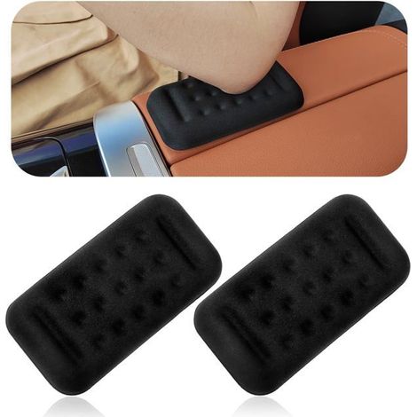 BelleRise - Lot de deux coussins/coudières pour accoudoirs de voiture, en mousse à mémoire de forme confortable. (1/5)
