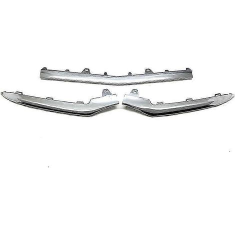 3 pièces de moulure chromée pour pare-chocs avant Mercedes-Benz Classe E W212 (2014-2016) A2128852774 A2128852874 A2128852674, B (1/5)
