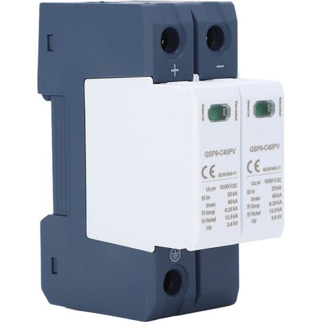 Parafoudre DC à grande capacité de décharge, réponse rapide, protecteur de surtension 2P 1000VDC (1/5)