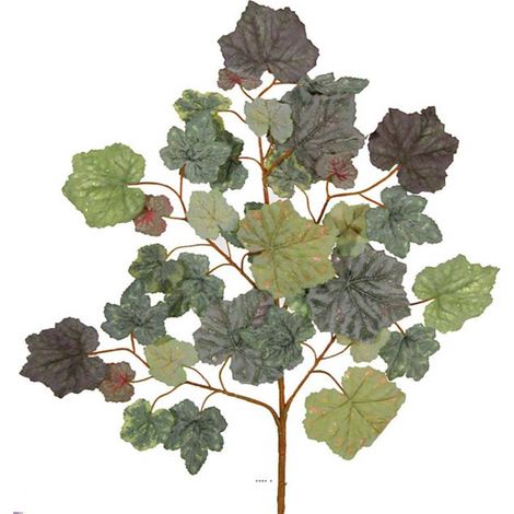 Branche de feuilles de vigne artificielle très couvrante H 63 cm Automne - dimhaut: H 63 cm - couleur: Automne (1/4)